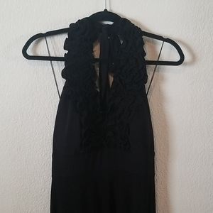 Black floor length dress